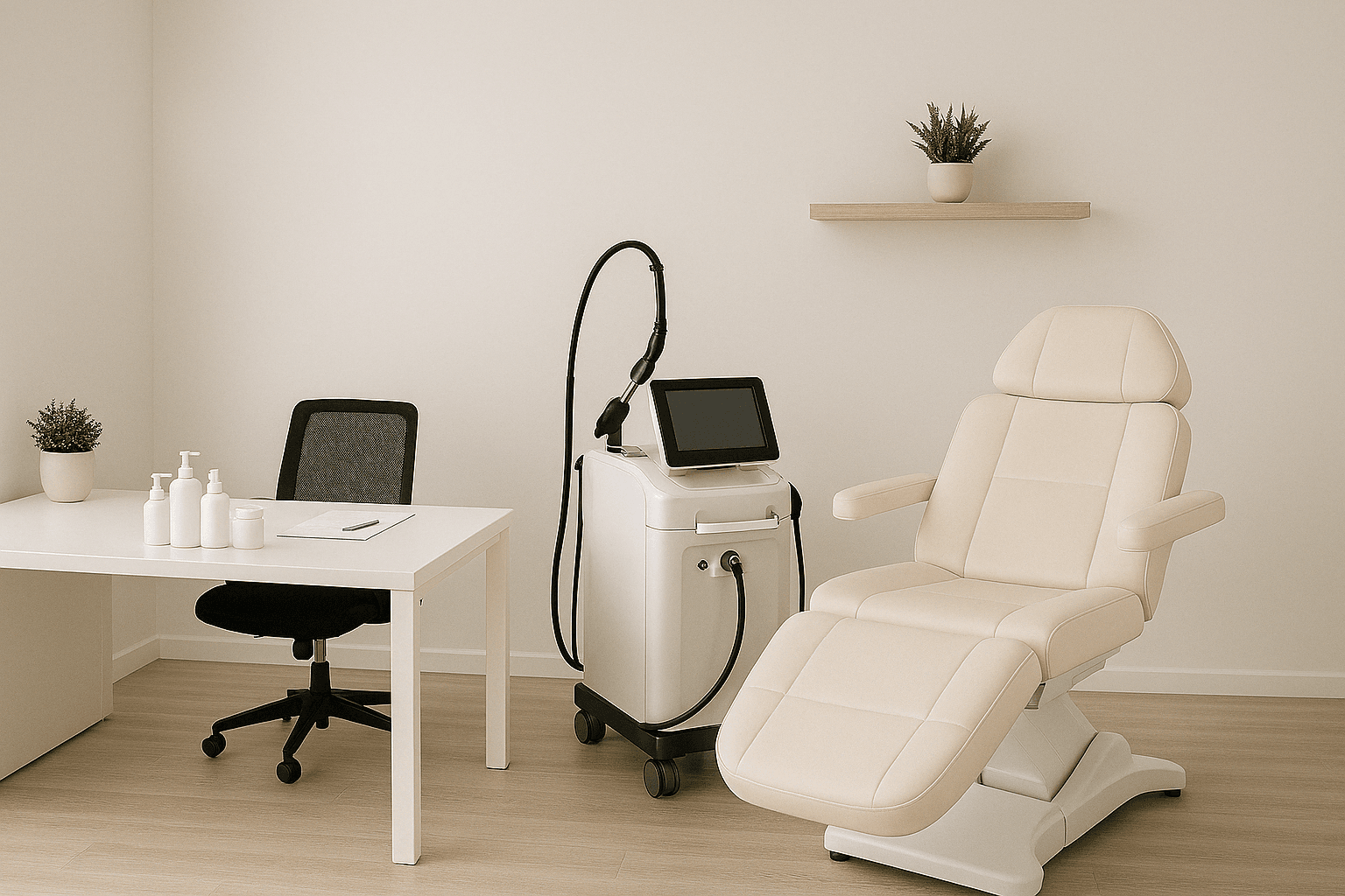 Consultório moderno e acolhedor